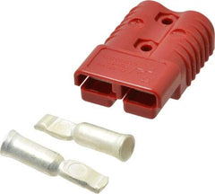 Made in USA - 1/0 AWG, 600 V, 175 A, Battery Connector - Red - Eagle Tool & Supply
