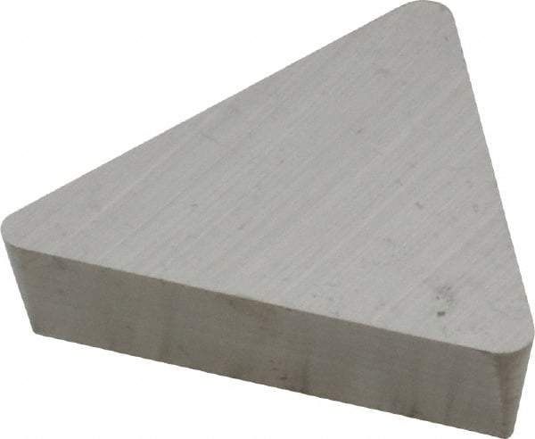 Kennametal - TPG433 Grade K68 Carbide Turning Insert - Uncoated, 60° Triangle, 1/2" Inscr Circle, 3/16" Thick, 3/64" Corner Radius - Eagle Tool & Supply
