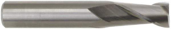 M.A. Ford - 18mm, 35mm LOC, 18mm Shank Diam, 101mm OAL, 2 Flute, Solid Carbide Square End Mill - Single End, Uncoated, 30° Helix, Centercutting, Right Hand Cut, Right Hand Flute, Series 121 - Eagle Tool & Supply
