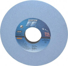 Norton - 12" Diam x 3" Hole x 1" Thick, G Hardness, 60 Grit Surface Grinding Wheel - Ceramic, Type 1, Medium Grade, 2,070 Max RPM, Vitrified Bond, No Recess - Eagle Tool & Supply