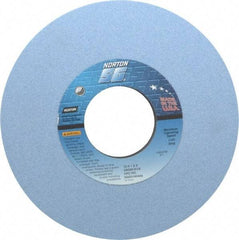 Norton - 10" Diam x 3" Hole x 1" Thick, K Hardness, 60 Grit Surface Grinding Wheel - Ceramic, Type 1, Medium Grade, 2,485 Max RPM, Vitrified Bond, No Recess - Eagle Tool & Supply