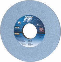 Norton - 12" Diam x 3" Hole x 1" Thick, K Hardness, 60 Grit Surface Grinding Wheel - Ceramic, Type 1, Medium Grade, 2,070 Max RPM, Vitrified Bond, No Recess - Eagle Tool & Supply