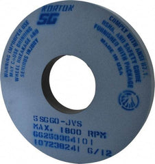 Norton - 14" Diam x 5" Hole x 1-1/2" Thick, J Hardness, 60 Grit Surface Grinding Wheel - Ceramic, Type 1, Medium Grade, 1,800 Max RPM, Vitrified Bond, No Recess - Eagle Tool & Supply