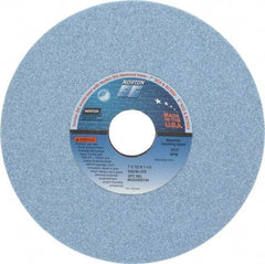 Norton - 7" Diam x 1-1/4" Hole x 1/2" Thick, J Hardness, 46 Grit Surface Grinding Wheel - Ceramic, Type 1, Coarse Grade, 3,600 Max RPM, Vitrified Bond, No Recess - Eagle Tool & Supply