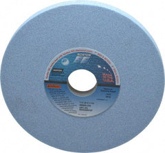 Norton - 7" Diam x 1-1/4" Hole x 1/2" Thick, J Hardness, 60 Grit Surface Grinding Wheel - Ceramic, Type 1, Medium Grade, 3,600 Max RPM, Vitrified Bond, No Recess - Eagle Tool & Supply