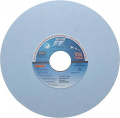 Norton - 7" Diam x 1-1/4" Hole x 1/4" Thick, K Hardness, 100 Grit Surface Grinding Wheel - Ceramic, Type 1, Fine Grade, 3,600 Max RPM, Vitrified Bond, No Recess - Eagle Tool & Supply