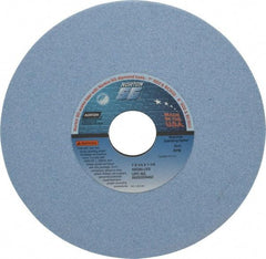 Norton - 7" Diam x 1-1/4" Hole x 1/4" Thick, J Hardness, 60 Grit Surface Grinding Wheel - Ceramic, Type 1, Medium Grade, 3,600 Max RPM, Vitrified Bond, No Recess - Eagle Tool & Supply