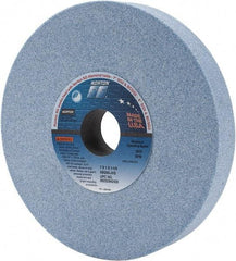 Norton - 7" Diam x 1-1/4" Hole x 1" Thick, J Hardness, 60 Grit Surface Grinding Wheel - Ceramic, Type 1, Medium Grade, 3,600 Max RPM, Vitrified Bond, No Recess - Eagle Tool & Supply