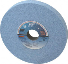 Norton - 7" Diam x 1-1/4" Hole x 3/4" Thick, K Hardness, 46 Grit Surface Grinding Wheel - Ceramic, Type 1, Coarse Grade, 3,600 Max RPM, Vitrified Bond, No Recess - Eagle Tool & Supply