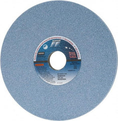 Norton - 8" Diam x 1-1/4" Hole x 1/2" Thick, K Hardness, 60 Grit Surface Grinding Wheel - Ceramic, Type 1, Medium Grade, 3,600 Max RPM, Vitrified Bond, No Recess - Eagle Tool & Supply