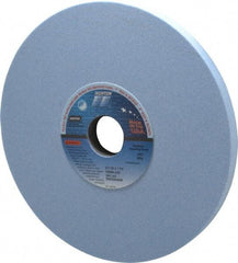 Norton - 8" Diam x 1-1/4" Hole x 1/2" Thick, J Hardness, 80 Grit Surface Grinding Wheel - Ceramic, Type 1, Medium Grade, 3,600 Max RPM, Vitrified Bond, No Recess - Eagle Tool & Supply