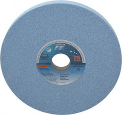 Norton - 8" Diam x 1-1/4" Hole x 3/4" Thick, J Hardness, 46 Grit Surface Grinding Wheel - Ceramic, Type 1, Coarse Grade, 3,600 Max RPM, Vitrified Bond, No Recess - Eagle Tool & Supply