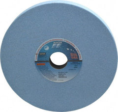 Norton - 8" Diam x 1-1/4" Hole x 3/4" Thick, J Hardness, 60 Grit Surface Grinding Wheel - Ceramic, Type 1, Medium Grade, 3,600 Max RPM, Vitrified Bond, No Recess - Eagle Tool & Supply