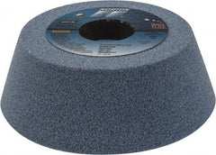 Norton - 5" Diam, 1-1/4" Hole Size, 1-3/4" Overall Thickness, 60 Grit, Type 11 Tool & Cutter Grinding Wheel - Medium Grade, Ceramic, K Hardness, Vitrified Bond, 4,585 RPM - Eagle Tool & Supply