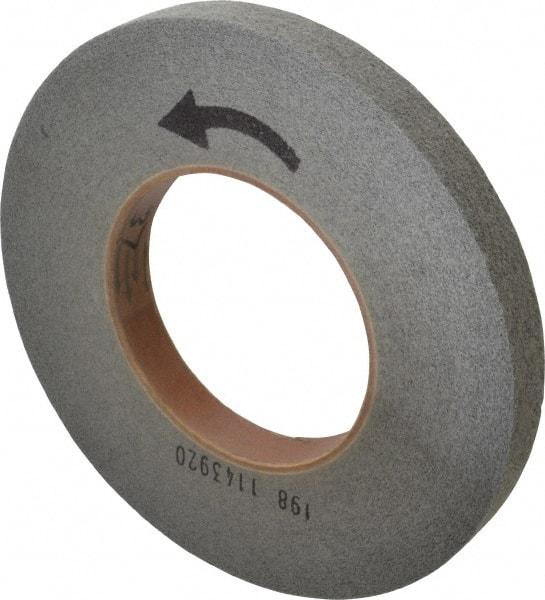 Norton - 10" Diam, 1" Face Width, 5" Center Hole, Fine Grade, Silicon Carbide Deburring Wheel - Convolute, Hard Density 8 Grade, 2,500 RPM - Eagle Tool & Supply