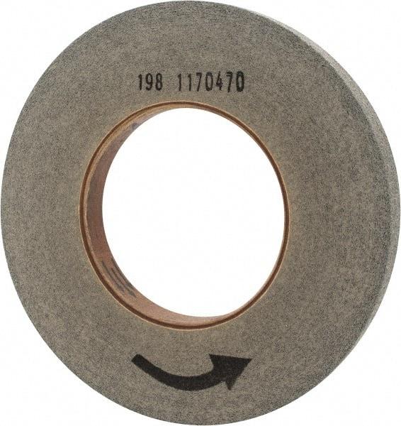 Norton - 10" Diam, 1" Face Width, 5" Center Hole, Fine Grade, Silicon Carbide Deburring Wheel - Convolute, Hard Density 9 Grade, 2,500 RPM - Eagle Tool & Supply