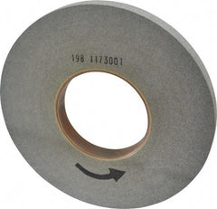 Norton - 12" Diam, 1" Face Width, 5" Center Hole, Fine Grade, Silicon Carbide Deburring Wheel - Convolute, Hard Density 9 Grade, 2,500 RPM - Eagle Tool & Supply