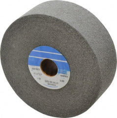 Norton - 6" Diam, 2" Face Width, 1" Center Hole, Fine Grade, Silicon Carbide Deburring Wheel - Convolute, Hard Density 9 Grade, 4,500 RPM - Eagle Tool & Supply