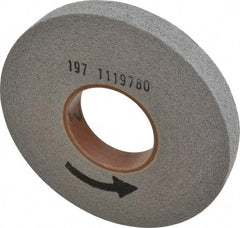 Norton - 8" Diam, 1" Face Width, 3" Center Hole, Medium Grade, Silicon Carbide Deburring Wheel - Convolute, Medium Density 6 Grade, 3,650 RPM - Eagle Tool & Supply