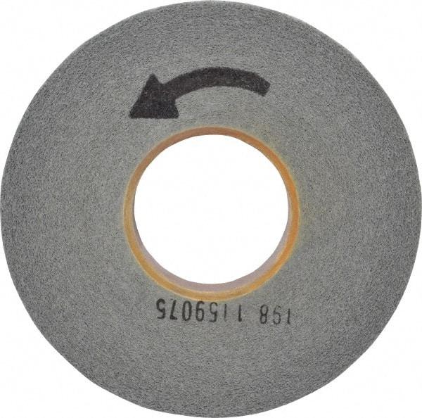 Norton - 8" Diam, 1" Face Width, 3" Center Hole, Fine Grade, Silicon Carbide Deburring Wheel - Convolute, Hard Density 7 Grade, 3,650 RPM - Eagle Tool & Supply