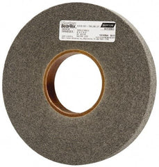 Norton - 8" Diam, 1" Face Width, 3" Center Hole, Medium Grade, Silicon Carbide Deburring Wheel - Convolute, Hard Density 7 Grade, 4,500 RPM - Eagle Tool & Supply
