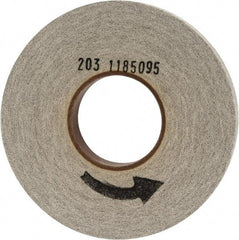 Norton - 8" Diam, 1" Face Width, 3" Center Hole, Fine Grade, Aluminum Oxide Deburring Wheel - Convolute, Hard Density 8 Grade, 3,650 RPM - Eagle Tool & Supply