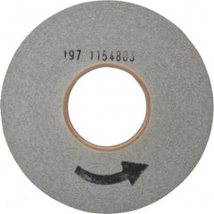 Norton - 8" Diam, 1" Face Width, 3" Center Hole, Medium Grade, Silicon Carbide Deburring Wheel - Convolute, Hard Density 9 Grade, 3,650 RPM - Eagle Tool & Supply