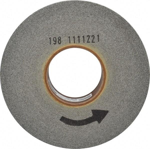 Norton - 8" Diam, 2" Face Width, 3" Center Hole, Fine Grade, Silicon Carbide Deburring Wheel - Convolute, Hard Density 8 Grade, 3,650 RPM - Eagle Tool & Supply