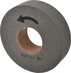 Norton - 8" Diam, 2" Face Width, 3" Center Hole, Fine Grade, Silicon Carbide Deburring Wheel - Convolute, Hard Density 9 Grade, 3,650 RPM - Eagle Tool & Supply