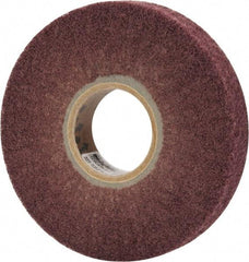 Norton - 6" Diam 220 Grit Aluminum Oxide Unmounted Flap Wheel - 2" Hole, 1" Wide, Density 5, Nonwoven, Grade Fine, 3,000 Max RPM - Eagle Tool & Supply