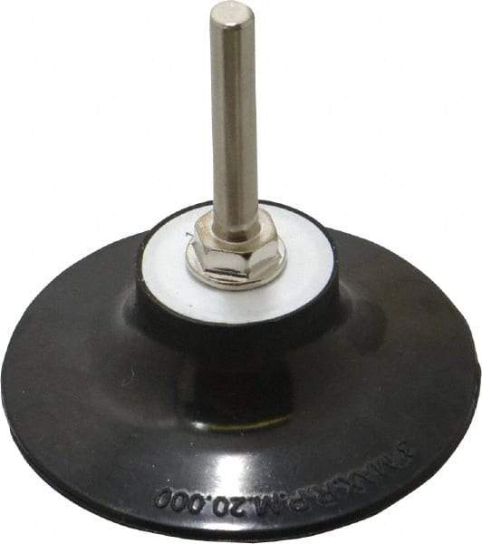 Norton - 3" Diam Quick-Change Type R Disc Backing Pad - 1/4" Shank Diam, Medium Density, 20,000 RPM, Speed-Lok TR Compatible - Eagle Tool & Supply