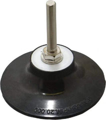 Norton - 3" Diam Quick-Change Type R Disc Backing Pad - 1/4" Shank Diam, Medium Density, 20,000 RPM, Speed-Lok TR Compatible - Eagle Tool & Supply