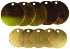 NMC - Safety & Facility Valve Tag - 1 Side, Brass - Eagle Tool & Supply