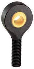 Igus - 5/8" ID, 1-1/2" Max OD, 945 Lb Max Static Cap, Self Aligning Spherical Rod End - 5/8-18 LH, 5/8" Shank Diam, 1-5/8" Shank Length, Thermoplastic with Plastic Raceway - Eagle Tool & Supply