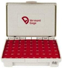 Vermont Gage - 55 Piece, 0.006-0.06 Inch Diameter Plug and Pin Gage Set - Plus 0.0002 Inch Tolerance, Class ZZ - Eagle Tool & Supply