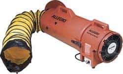 Allegro - 831 CFM, Electrical AC Axial Blower Kit - 8 Inch Inlet/Outlet, 0.33 HP, 115 Max Voltage Rating - Eagle Tool & Supply