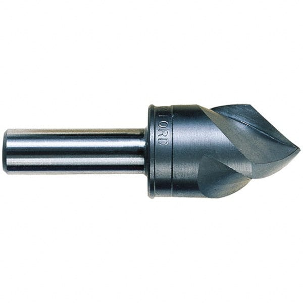 M.A. Ford - 1/4" Head Diam, 1/4" Shank Diam, 3 Flute 120° High Speed Steel Countersink - Eagle Tool & Supply