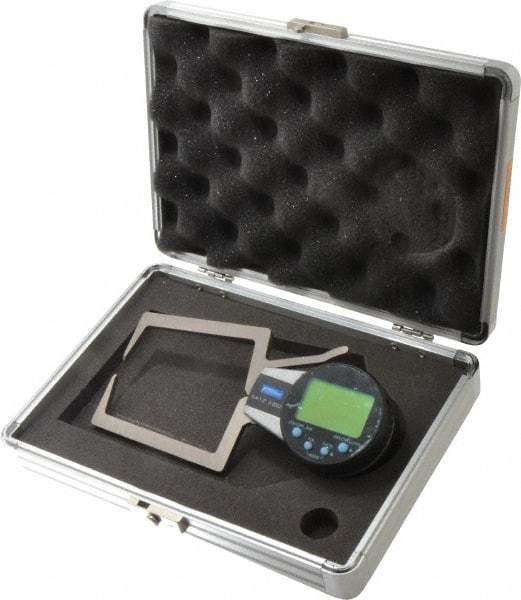 Fowler - 0.4 to 1.2 Inch, Outside Electronic Caliper Gage - 0.0005 Inch Resolution, 0.0008 Inch Accuracy, 357 Battery - Eagle Tool & Supply