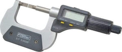 Fowler - 0" to 1" Mechanical Blade Micrometer - 0.0002" Accuracy, 0.001mm Graduation, 0.03" Blade Thickness, Friction Thimble, Digital Counter - Eagle Tool & Supply