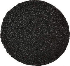 3M - 2" Disc Diam, 50 Grit, Zirconia Alumina Quick Change Disc - Type R Attaching System, Coated, Black, Coarse Grade, 25,000 RPM, 501C Series - Eagle Tool & Supply