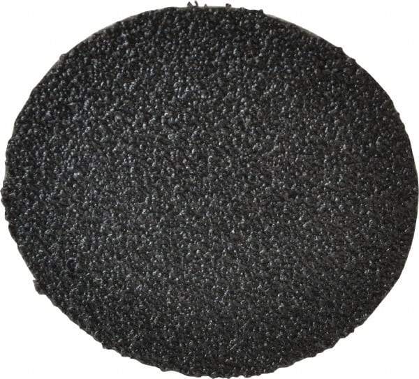 3M - 2" Disc Diam, 60 Grit, Zirconia Alumina Quick Change Disc - Type R Attaching System, Coated, Black, Medium Grade, 25,000 RPM, 501C Series - Eagle Tool & Supply