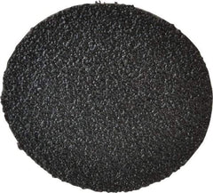 3M - 2" Disc Diam, 60 Grit, Zirconia Alumina Quick Change Disc - Type R Attaching System, Coated, Black, Medium Grade, 25,000 RPM, 501C Series - Eagle Tool & Supply