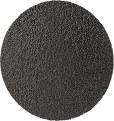 3M - 2" Disc Diam, 80 Grit, Zirconia Alumina Quick Change Disc - Type R Attaching System, Coated, Black, Medium Grade, 25,000 RPM, 501C Series - Eagle Tool & Supply