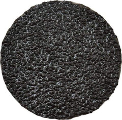3M - 2" Disc Diam, 36 Grit, Zirconia Alumina Quick Change Disc - Type S Attaching System, Coated, Black, Very Coarse Grade, 25,000 RPM, 501C Series - Eagle Tool & Supply