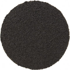 3M - 2" Disc Diam, 60 Grit, Zirconia Alumina Quick Change Disc - Type S Attaching System, Coated, Black, Medium Grade, 25,000 RPM, 501C Series - Eagle Tool & Supply