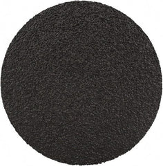 3M - 2" Disc Diam, 80 Grit, Zirconia Alumina Quick Change Disc - Type S Attaching System, Coated, Black, Medium Grade, 25,000 RPM, 501C Series - Eagle Tool & Supply