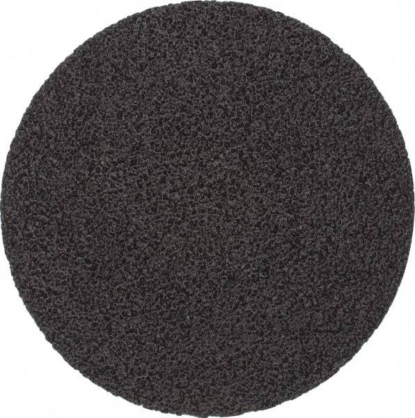 3M - 3" Disc Diam, 50 Grit, Zirconia Alumina Quick Change Disc - Type S Attaching System, Coated, Black, Coarse Grade, 20,000 RPM, 501C Series - Eagle Tool & Supply