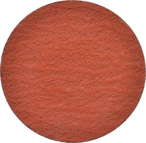 3M - 2" Disc Diam, 100 Grit, Ceramic Quick Change Disc - Type S Attaching System, Coated, Orange, Fine Grade, 25,000 RPM, 777F Series - Eagle Tool & Supply