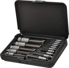 Walton - #4 to 1" Tap Extractor Set - 3, 4 Flutes, 15 Pieces - Eagle Tool & Supply