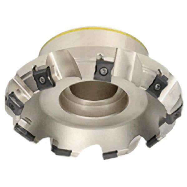 Iscar - 8" Cut Diam, 2-1/2" Arbor Hole, 0.295" Max Depth of Cut, 45° Indexable Chamfer & Angle Face Mill - 14 Inserts, LN.. 1506... Insert, Right Hand Cut, 14 Flutes, Series F45LN - Eagle Tool & Supply